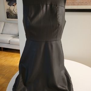 Women's faux leather dress